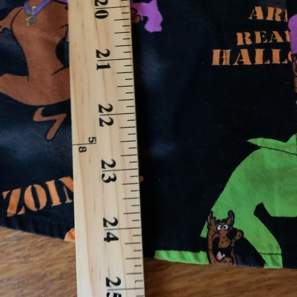 Scooby-Doo! Halloween scrub top small pockets black medical creepy bats fall - Picture 4 of 9